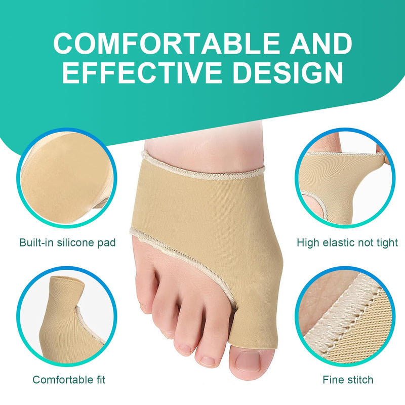 [Australia] - TCASENER 1 pair of hallux valgus socks, hallux valgus bandage for men and women, hallux valgus correction bandage, toe spreader big toe, protection of the ball of the toe 
