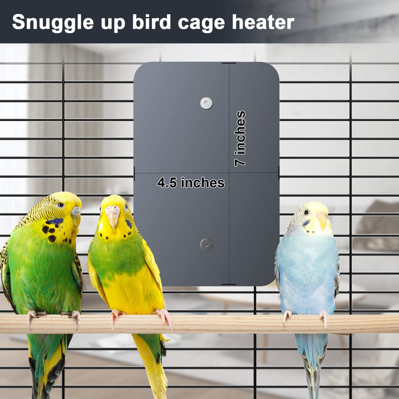 Fenocran Indoor Bird Heater Pad, USB Bird Warmer Heater, Bird Heater for Parakeets 4.5" X 7" - PawsPlanet Australia