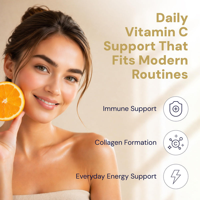 Liposomal Vitamin C 500mg - 60 High Strength Vegetarian Capsules - Max Absorption VIT C for Immune Support & Collagen - Advanced Vitamin C Supplements - Goldman Laboratories