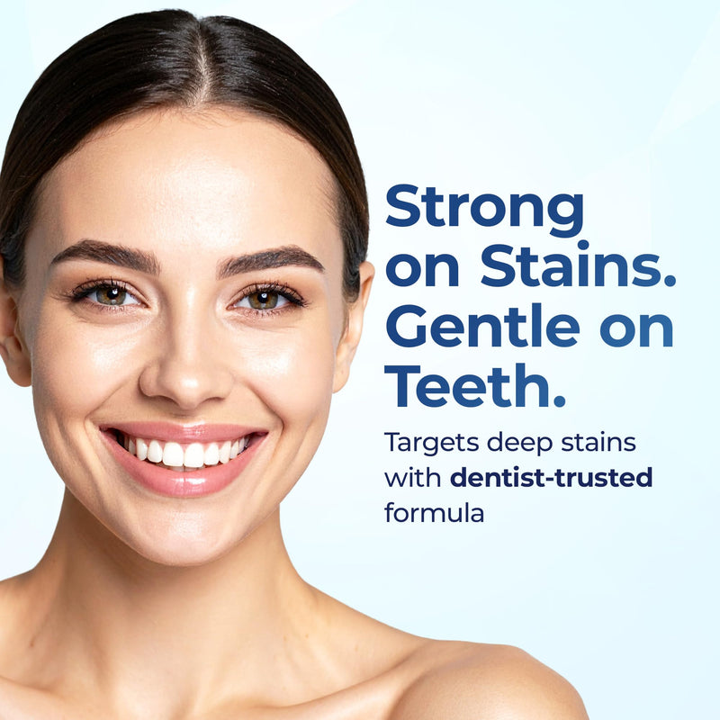 PROWHITE Whitening Strips for Sensitive Teeth – Fast 30 Minutes, Enamel-Safe, Non-Slip Whitening Kit with Coconut Oil nHAp & Mint, 28 Strips 14 Treatments