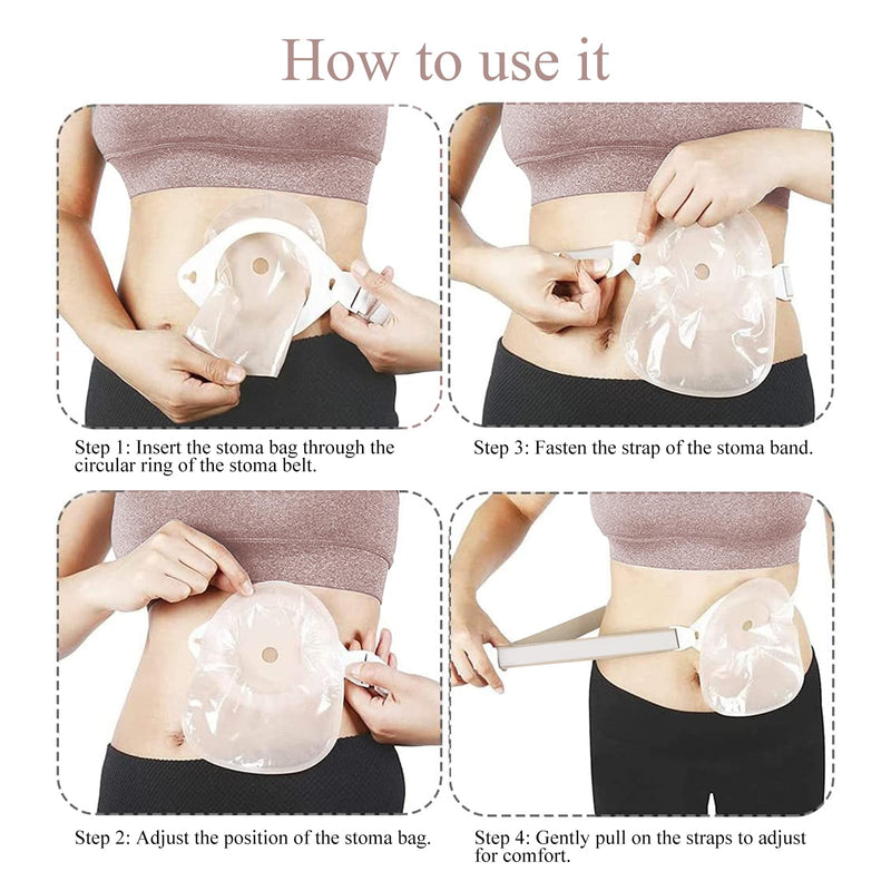 [Australia] - 3 Pack Ostomy Belts for Women Men,Adjustable Ostomy Belt Attaches Securely to Ostomy Pouch 1.18x39 Inches,Preventing Bag Chassis Warping,Colostomy Belt for Post Operative Care After Ileostomy Surgery Beige 