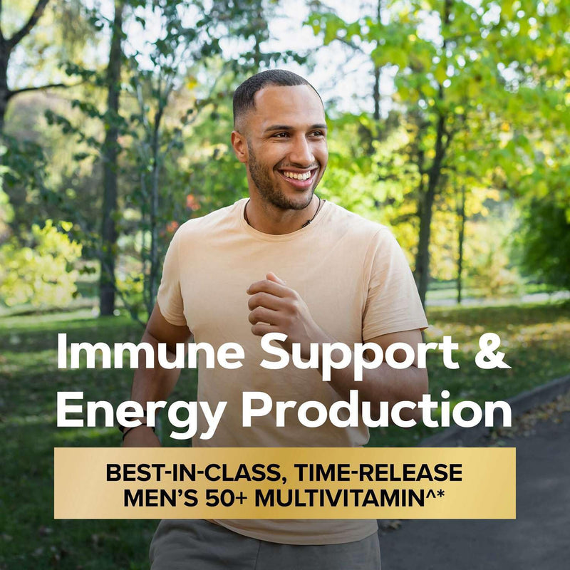 GNC Mega Men 50 Plus Vitapak Program for Men, 30 Packets, 30 Day Supply | 5-in-1 Daily Vitamin Pack with Clinically Proven Multivitamin, Fish Oil for Heart Health, and Saw Palmetto Prostate Support
