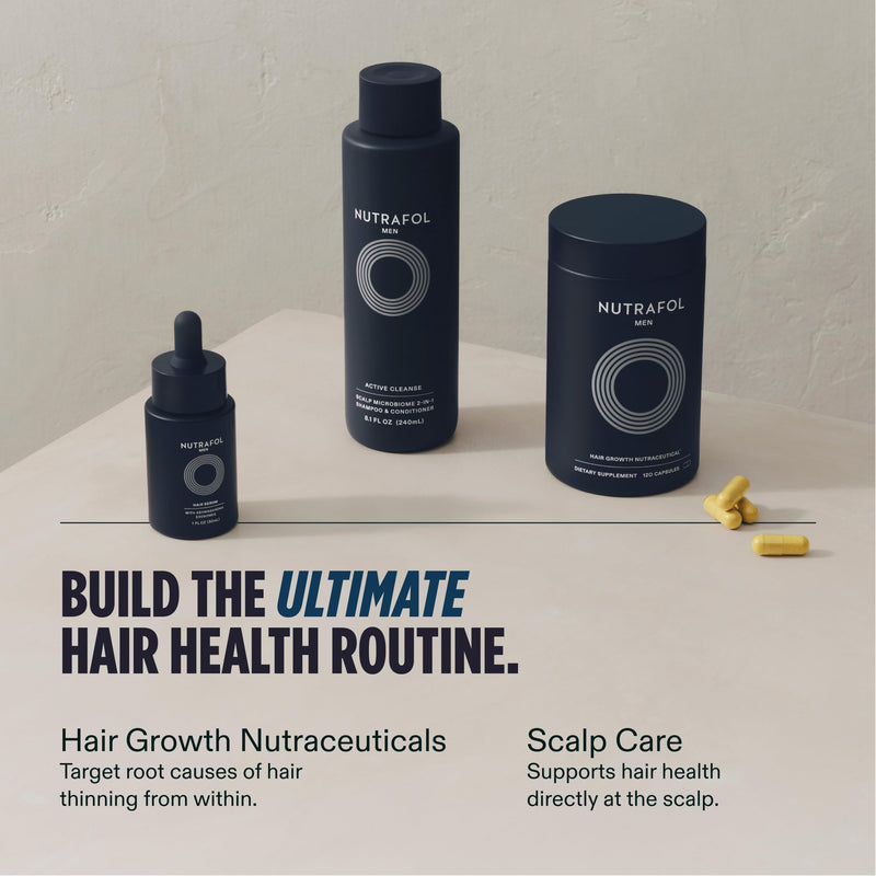 Nutrafol Men's Hair Serum for Thinning Hair, Lightweight, 1 Fl Oz Bottle