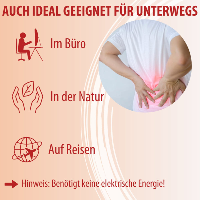 [Australia] - Evolsin® heat belt - 12 hours of therapeutic deep heat for muscular back pain - heat plaster alternative - kidney warmer ready for immediate use - heat compresses without chemicals (6+1 applications) 7 applications 
