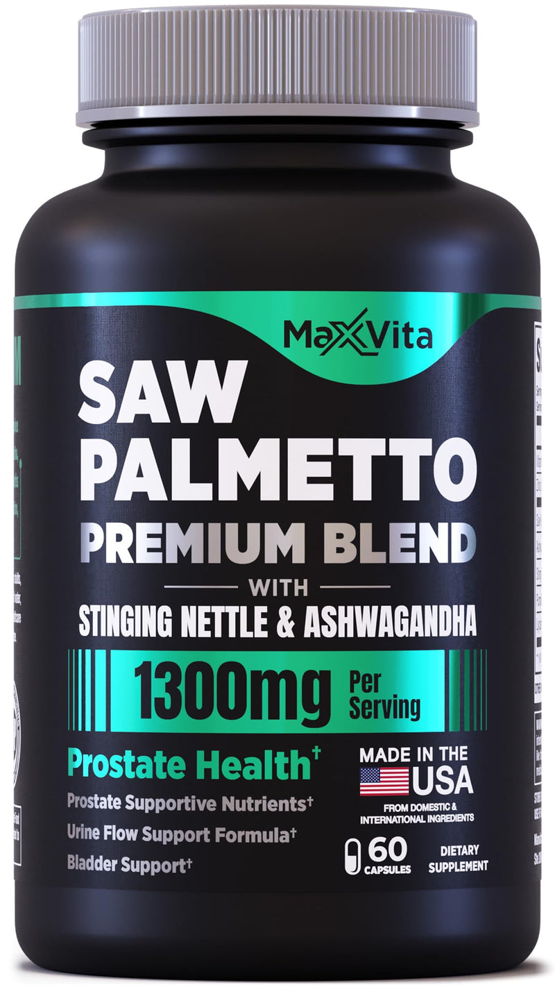 [Australia] - Prostate Premium - Saw Palmetto for Men, Stinging Nettle, Ashwagandha, Lycopene, Bladder & Urinary Relief, Prostate Supplement for Men, 60ct 