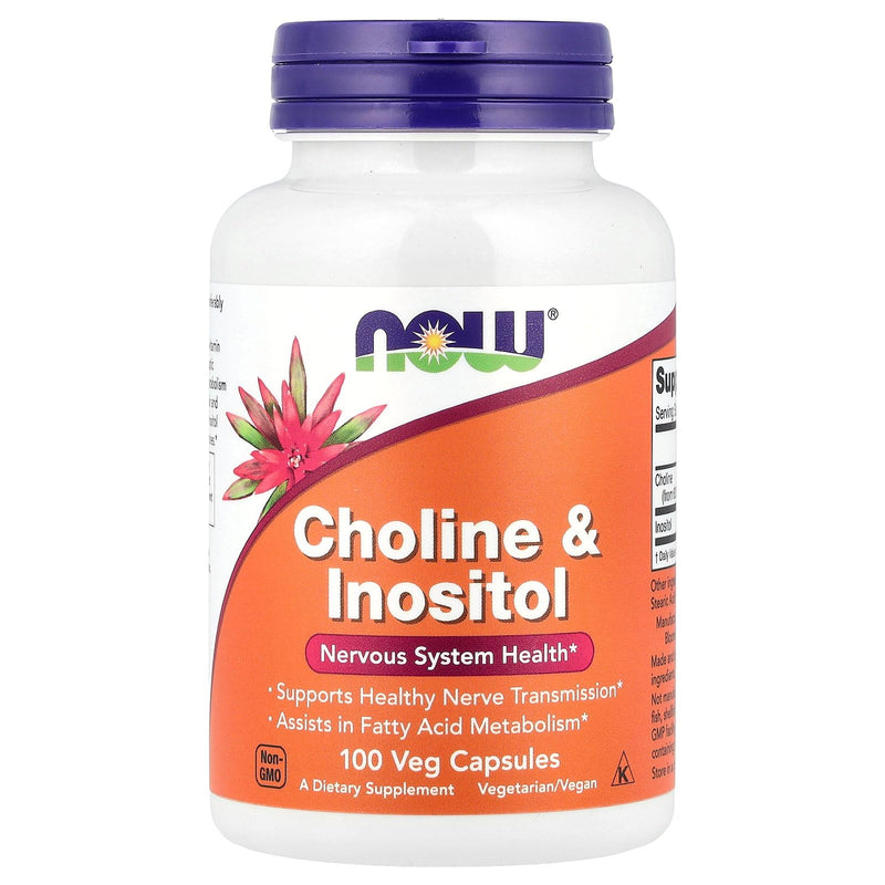 [Australia] - Now Foods Choline & Inositol 500 Mg - 100 Caps 