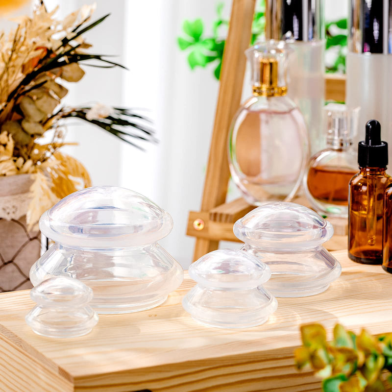 [Australia] - Syhood 16 Pcs 4 Sizes Cupping Therapy Set Silicone Cupping Massage Cups Professional Therapy Studio and Household Set for Cellulite Reduction Body Myofascial Muscle Nerve Joint Pain 