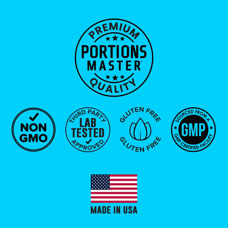 Portions Master Biotin 10000mcg, Hair, Nails & Skin (90 Veg Capsules)