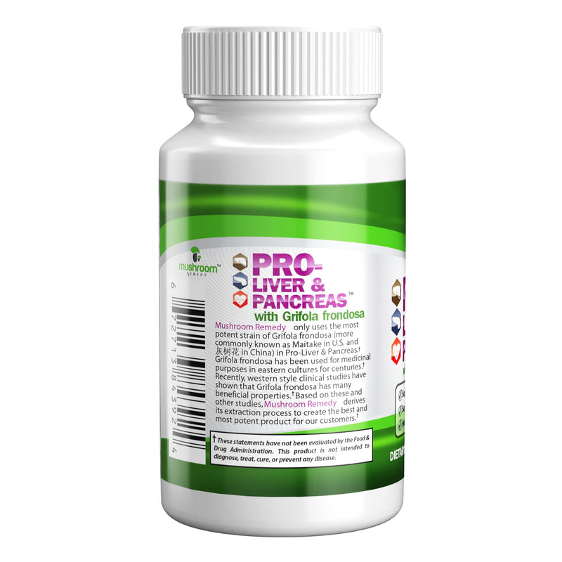 [Australia] - PRO-Liver & Pancreas | Best All-Natural Herbal Supplement for Pancreas & Liver Support, Detox, Clinically Studied Grifola frondosa Mushroom Extract, Vegan, NON-GMO, USA Made, 60 Tablets 