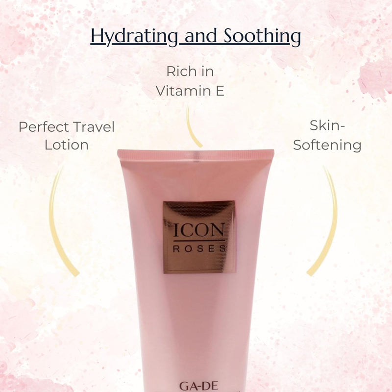 GA-DE Icon Pearl Perfume Body Lotion - with Orchid Flower Extract, Shea Butter, Avocado Oil, and Vitamin E - Hydrating and Soothing - 6.7 oz Icon Roses