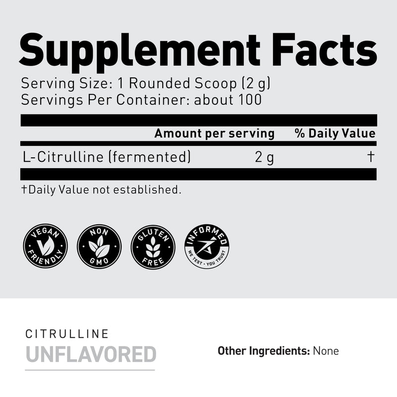 [Australia] - Kaged L-Citrulline Powder | Unflavored | Enhanced Pumps | Improve Muscle Vascularity | Nitric Oxide Booster | Supplements for Men & Women | 100 Servings 