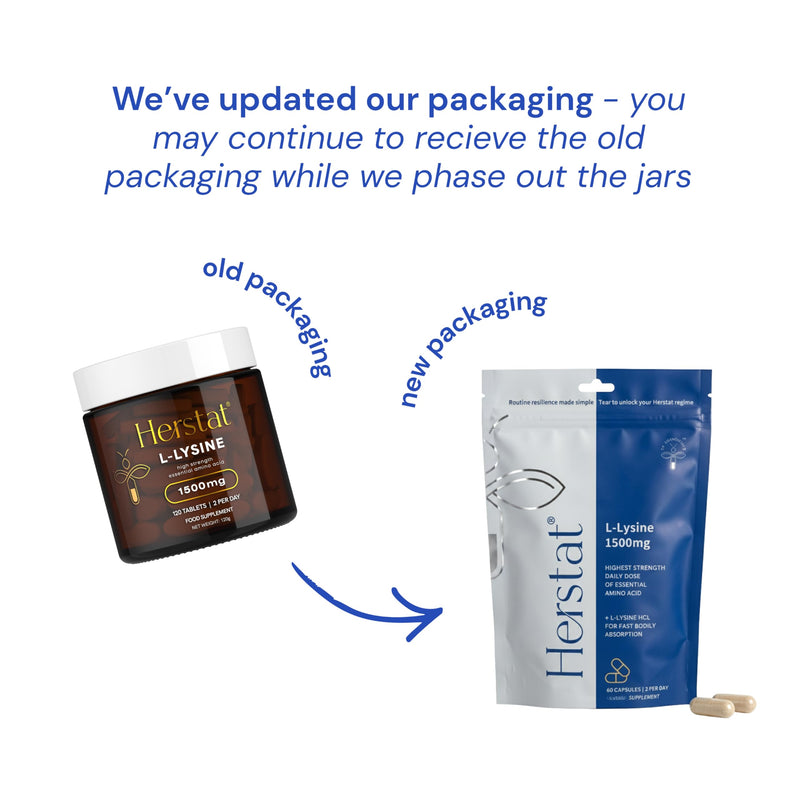 Herstat L-Lysine & Propolis Supplements Parent (Herstat L-Lysine 1,500mg Pouch (Capsule))