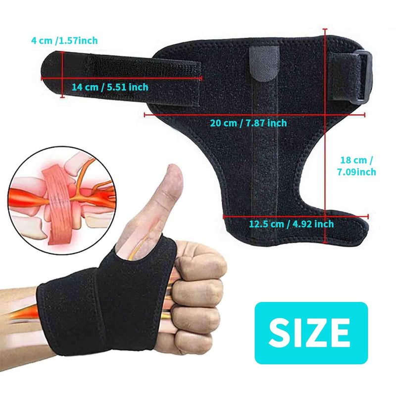 [Australia] - Thumb Spica Splint- Thumb Brace for Arthritis or Soft Tissue Injuries, Lightweight and Breathable, Stabilizing and not Restrictive, Fits Both Hands (Small/Medium) Small/Medium (Pack of 1) 