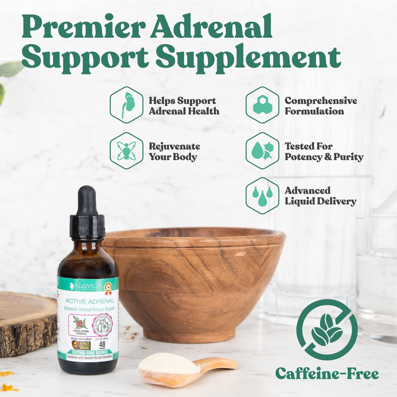 [Australia] - Active Adrenal - Advanced Adrenal Support Tincture - Liquid Delivery for Better Absorption - Ashwagandha, B-Vitamins, Magnesium and More 