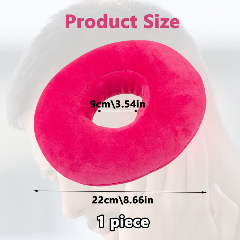 [Australia] - Piercing Pillow for Side Sleepers, Soft and Comfortable Donut Pillow, Ear Pillows with Holes for Ear Pain, Piercing, Pain Relief Sleeping, Pressure Sore, Ear Pressure Relief (Pink) Pink 