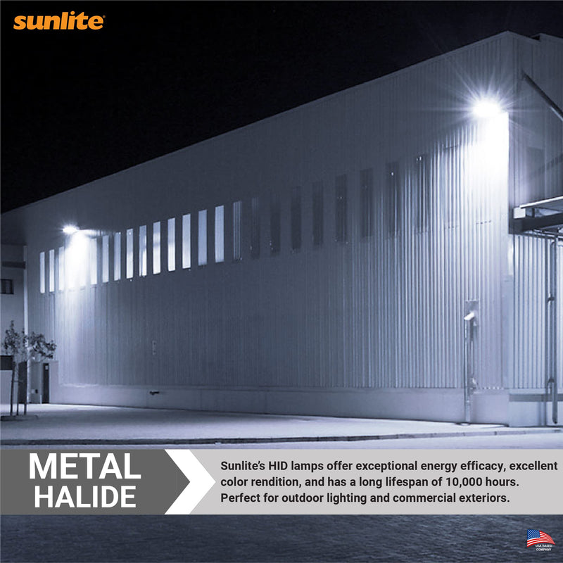 [Australia] - Sunlite 02515 MH175/U/MOG M57 Metal Halide Lamp, 175 Watts, Mogul Base (E39), ED28, 10,000 Hour Life Span, 14000 Lumen, Clear Finish, 4000K (2-Pack) 
