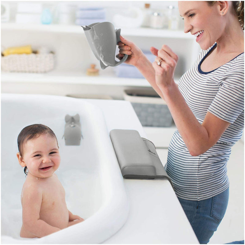 [Australia] - Skip Hop Baby Bath Spout Cover, Universal Fit, Moby, Grey 