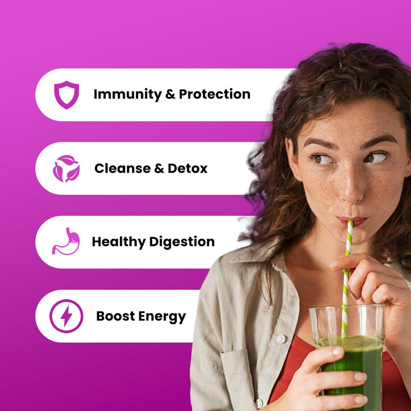 [Australia] - Super Greens Powder Premium Antioxidant Superfood | Organic Greens Fruit and Veggie Vegan Supplement | 40+ Greens and Superfoods Including Wheatgrass & Spirulina | Probiotic Powder Greens, Sweet Berry 