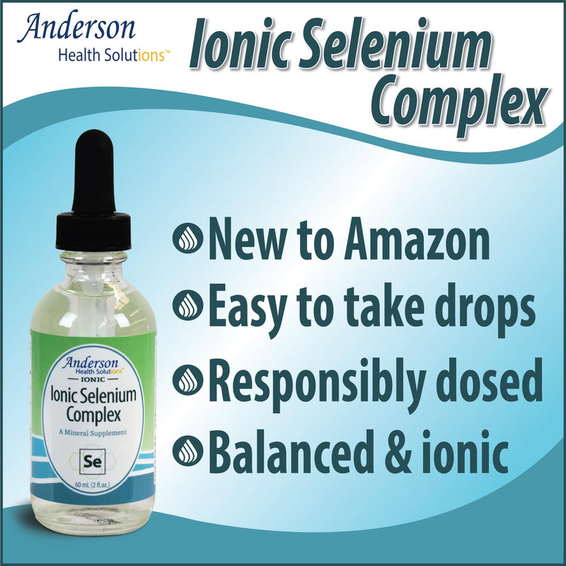 [Australia] - Anderson’s Ionic Selenium Complex, Liquid Selenium Supplement Drops, Supports Thyroid and Immune System, Antioxidant, Ionic Mineral Drops, Fights Free Radicals, 40 Servings, 2 fl oz 