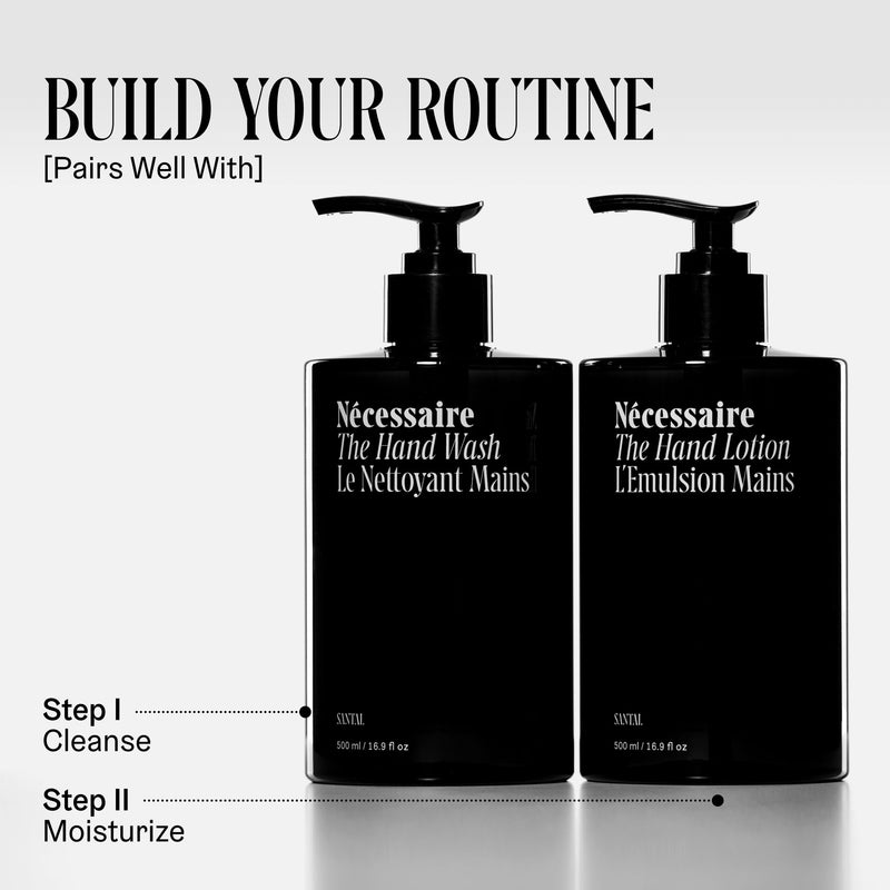 The Hand Wash Santal. Non Toxic Liquid Hand Soap Vitamins + Omega 6/9 | Warm, Woodsy Sandalwood Scent. For Daily Use in Bathroom or Kitchen. Nourishing Formula. 500ml / 16.9 fl oz.