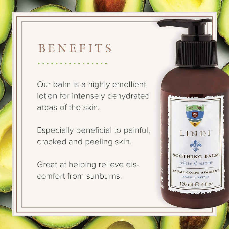 [Australia] - Lindi Skin: Soothing Balm: Rich emollient balm for hands, feet, and extreme dry skin (4 oz.) 