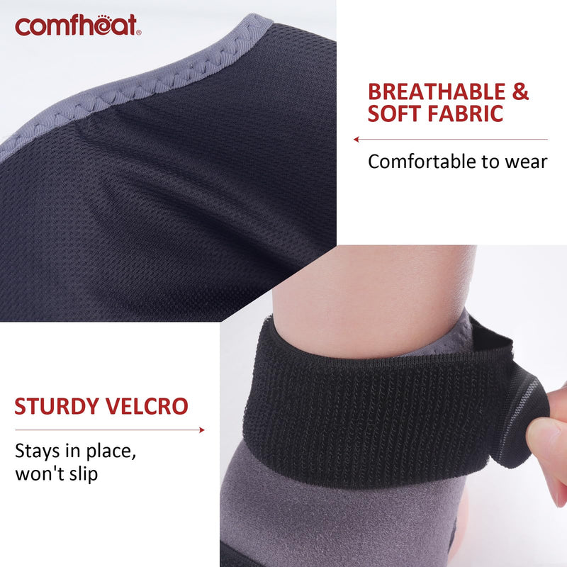 Ankle Heating Pad for Ankle Arthritis Pain Relief USB Powered | Heated Ankle Wrap Heat Therapy for Sprains, Strains, Post-Surgical, with 3 Heat Settings, Auto Shut Off, 1 Pack
