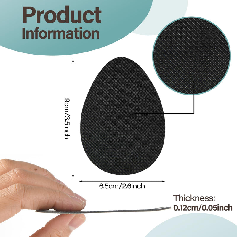 [Australia] - ASTER Pack of 8 anti-slip shoe pads, non-slip shoe soles for high shoes, rubber soles for sticking on, adhesive anti-slip shoe pads, self-adhesive shoe sole protection 