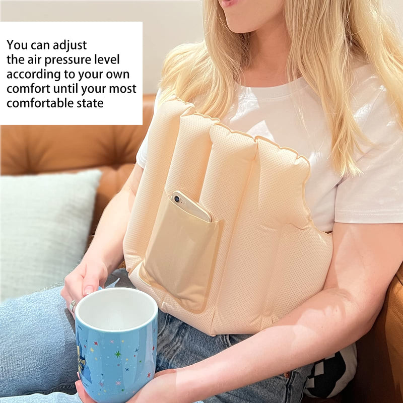 Mastectomy Pillow - Built-in 10 Safe Airways to Protect postoperative Wounds, Suitable for postoperative Recovery After Breast Reduction and Augmentation Surgery, Heart Surgery, etc. Skin Colour