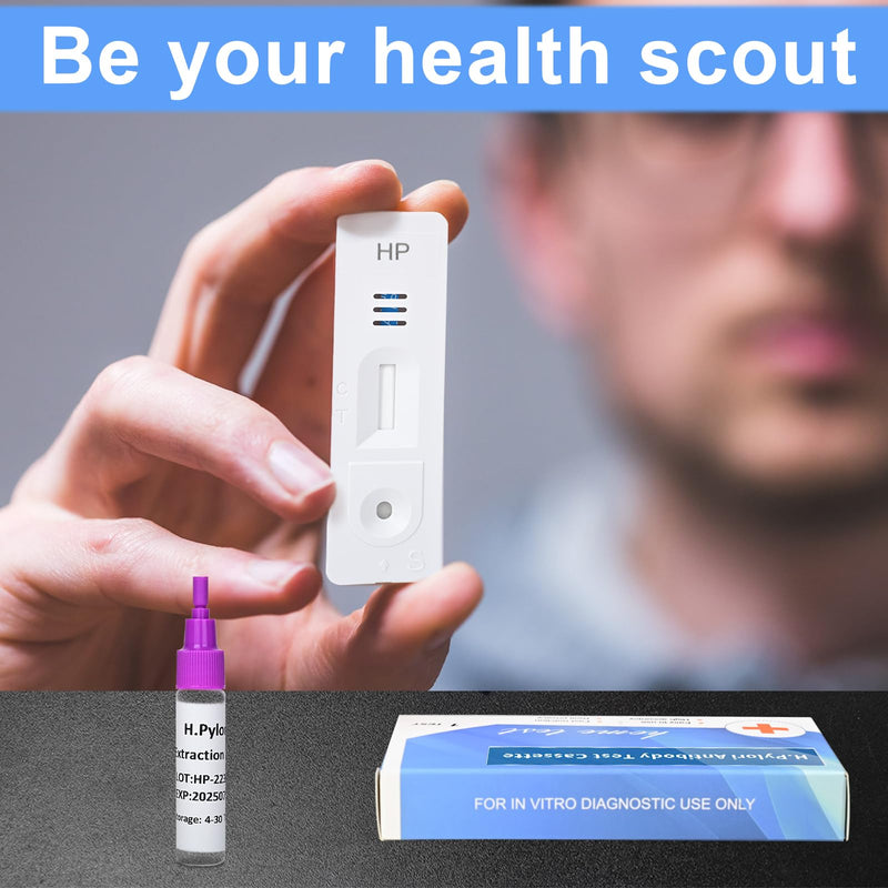 [Australia] - Helicobacter Pylori Stool 2 Test Kits, H. Pylori，h. Pylori Stool (Antigen)10-15 Minutes of Quick Home Testing, The Result is Highly Accurate, Easy to Read and use 