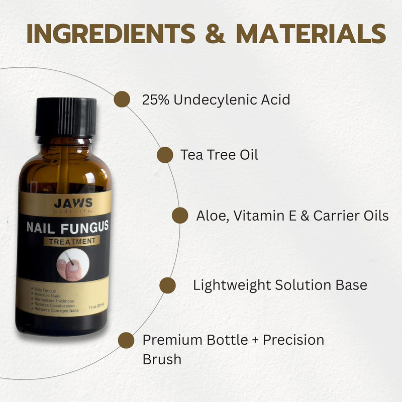 Nail Treatment Solution for Clearer | Nail Appearance Enhancer with Undecylenic Acid 25% & Tea Tree Oil - Supports Clearer, Stronger-Looking Nails