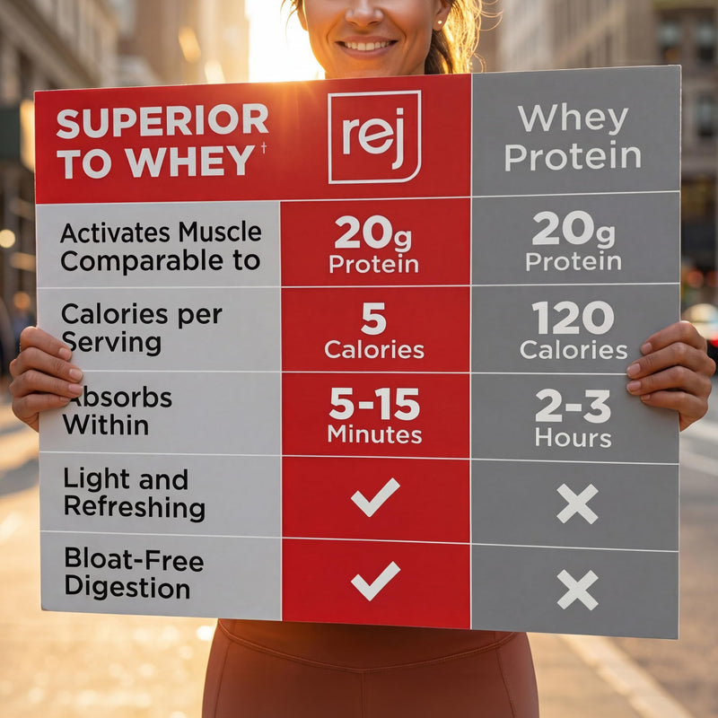 Rejuvenate Perfect Amino Acid Blend, 1 Stick = 20g Whey Protein, 5 Calories, Vegan Friendly EAA + BCAA for Muscle Growth, Strength & Energy, GLP-1 & Bariatric Support, No Bloat, No Sugar Raspberry Burst 14 Count