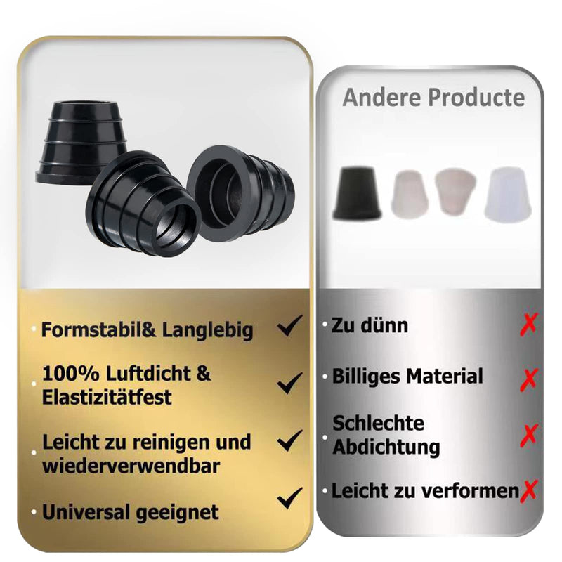 [Australia] - 10 Pcs Hookah Grommet Thick Silicone Rubber Grommet for Ceramic, Clay Bowls Thick (Black) Black 
