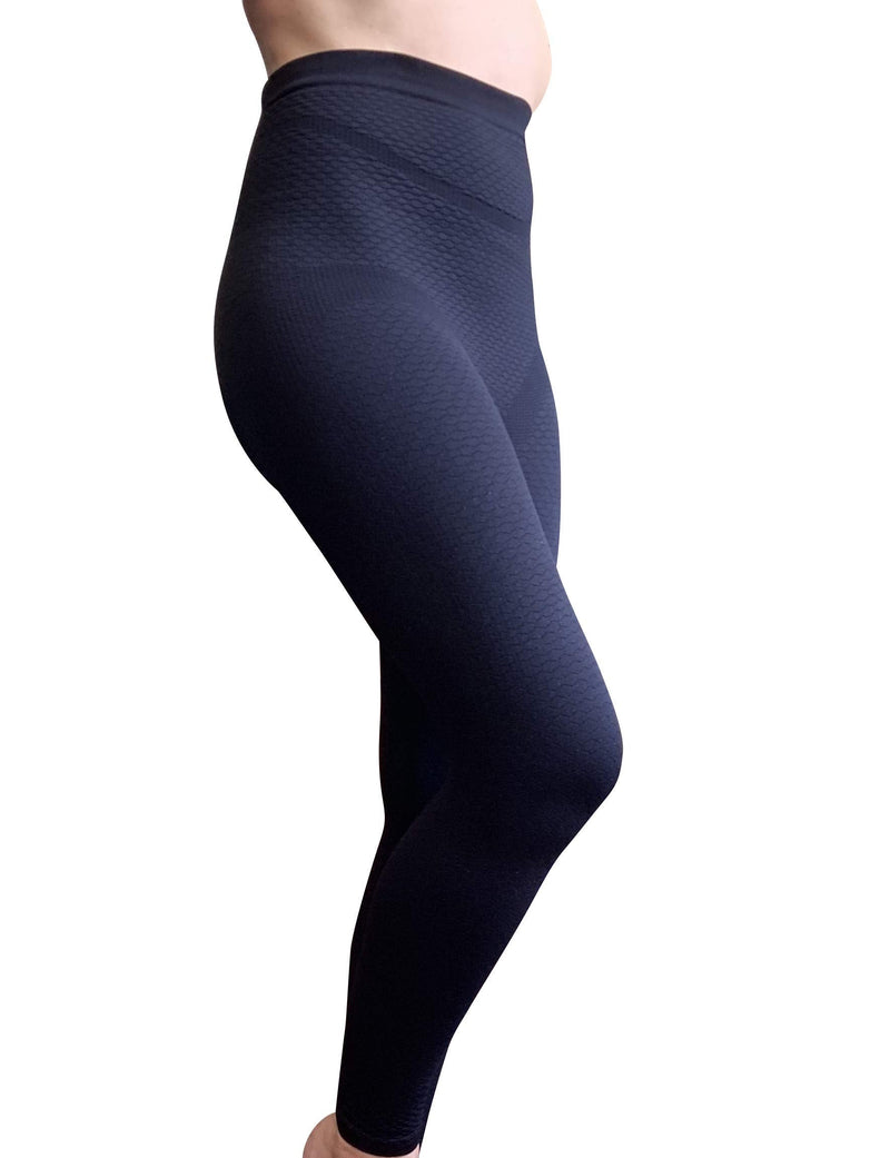 Bioflect® Compression Leggings with Bio Ceramic Micro-Massage Knit- for Support and Comfort X-Large (Pack of 1) Black