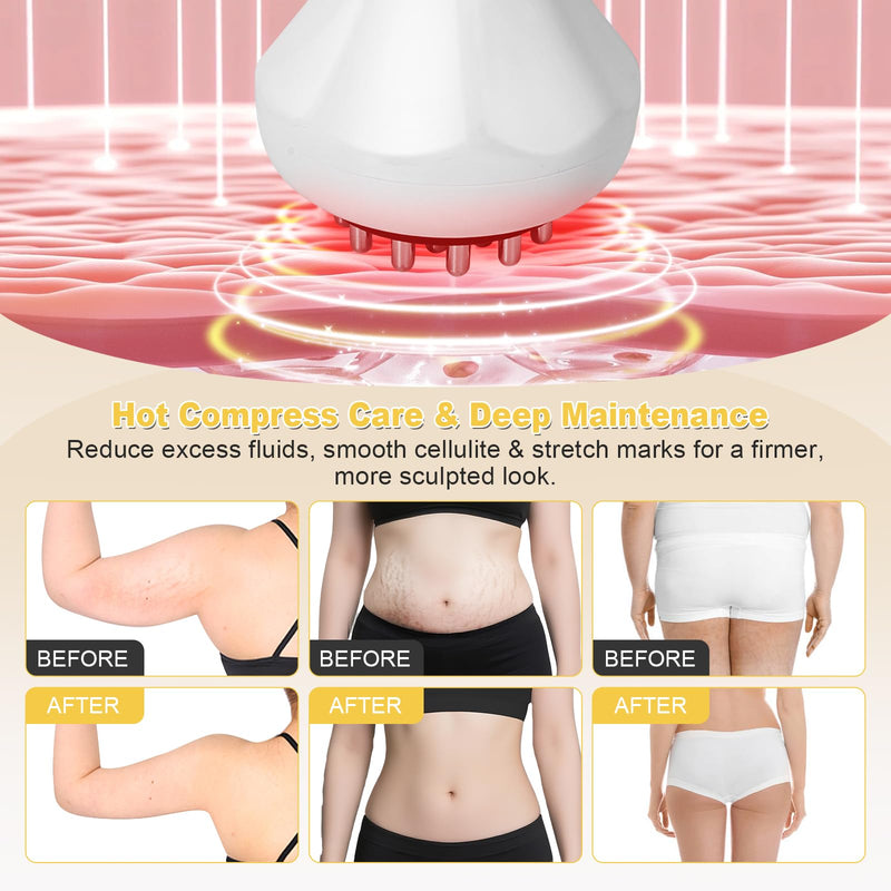 Lymphatic Drainage Massager & Anti Cellulite Massage Tool, Body Sculpting Machine Helps Reduce Stretch Marks & Cellulite, Ideal Pain Relief Devices for Sciatica Nerve, Legs, Arms, Belly
