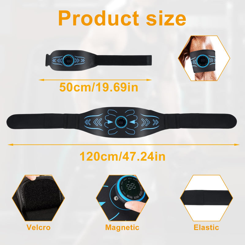 [Australia] - Electronic Muscle Stimulator - Fitness Training Equipment for Men & Women, 8 Modes Electronic Abdominal Stimulator for Full Body Workout, Fitness Equipment for Strength Training, Toning, Recovery 