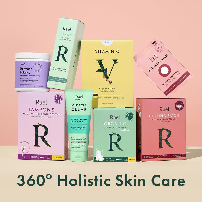 Rael Facial Masks Hydrating & Soothing Skincare Daily Beauty Essentials | Pomegranate, Fig & Citrus Fruit Extract Serum, Glowing Skin, Bamboo Sheets, Korean Skin Care, All Skin Type (Vitamin C, 5 Ct) Vitamin C