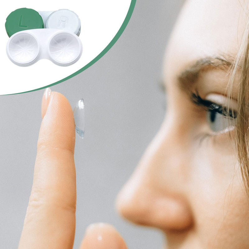 [Australia] - EUPSIIU 25 pieces contact lens case, travel contact lenses set, glasses case, portable, protective case for contact lenses and integrated mirror, contact lenses, for home and travel, on the go (25 pieces), 25 pieces. 
