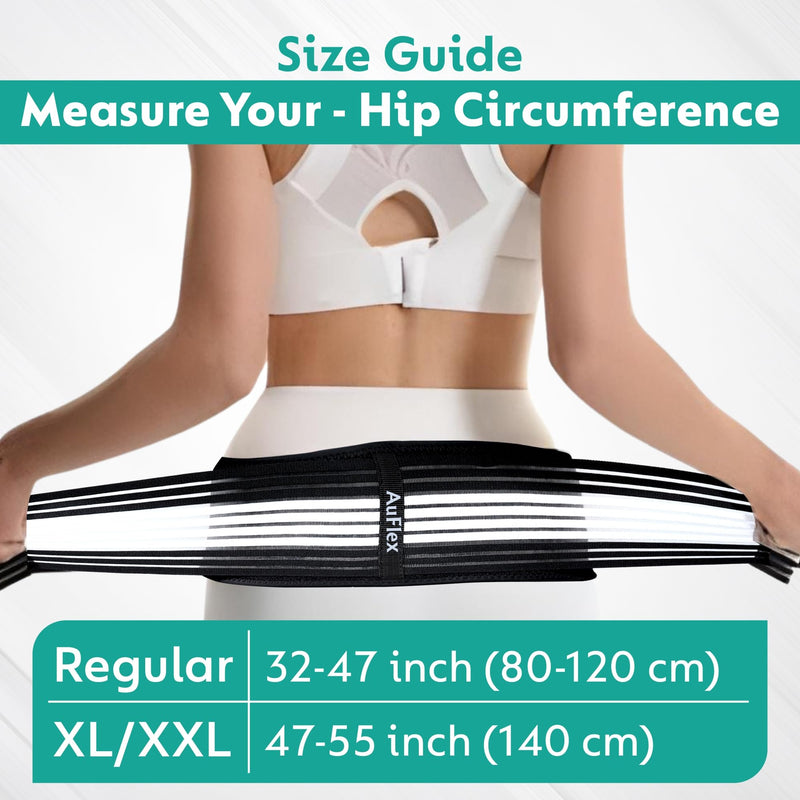 Sciatica Belt for Women & Men – Adjustable Neoprene SI Joint Support Belt – Lower Back & Pelvic Stabilizer – Lightweight & Breathable – (Note : Fits Hip Sizes 44-55 Inches) XL-XXL (Hip Size 44-55 inch)