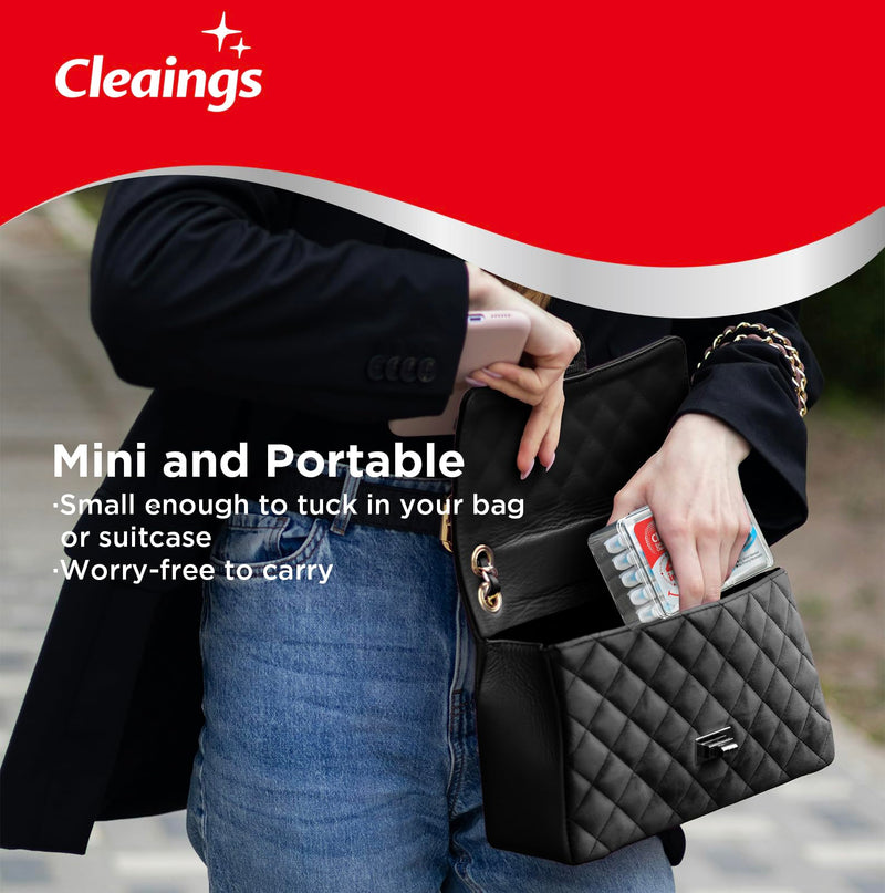 [Australia] - cleaings¬Æ Disposable Toothbrushes with Toothpaste Mini Travel Oral Care, 4-in-1 (Mini Brushes+Toothpaste+Tongue Scraper+Pick) Portable for Work,Camping Essentials(Intense Mint), 24 Count (Pack of 1) Intense Mint 