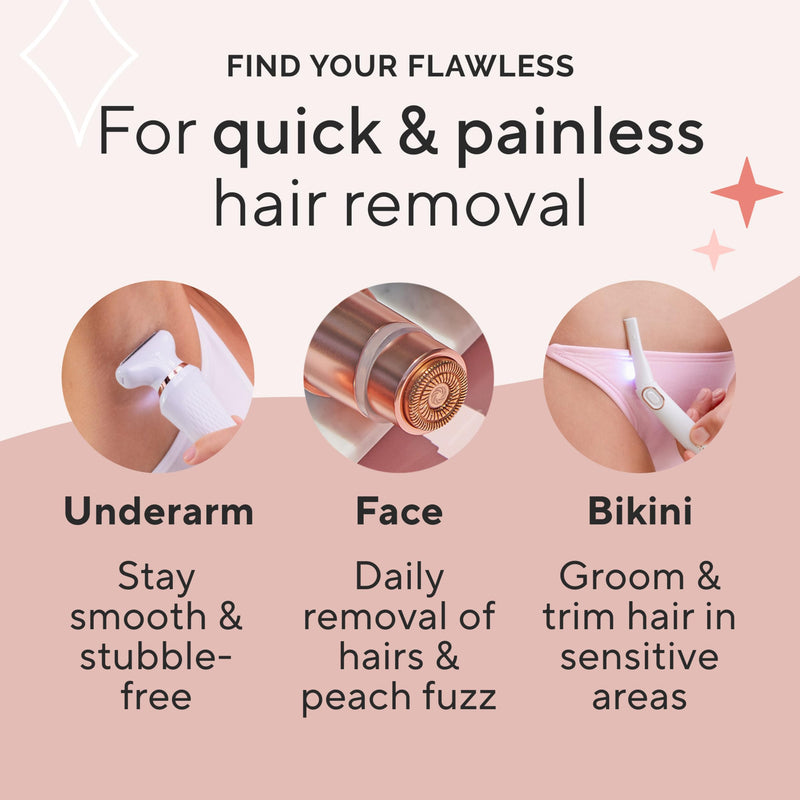 [Australia] - Finishing Touch Flawless Legs, Electric Razor for Women, Pivoting Head Leg Hair Remover with LED Light for Instant and Painless Leg Hair Removal New Version 