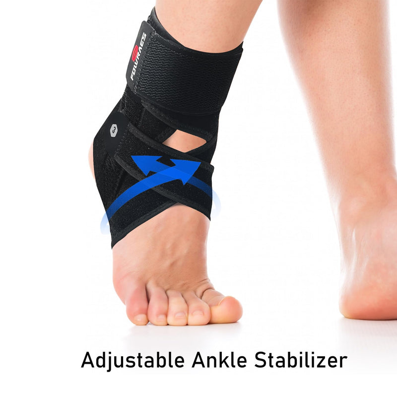 2 Pack Ankle Brace With Side Stabilizers,Ankle Sprain Brace for Men & Women Injury Recovery,Joint Pain Relief,Ankle Support for Running Volleyball Basketball (Medium) Medium