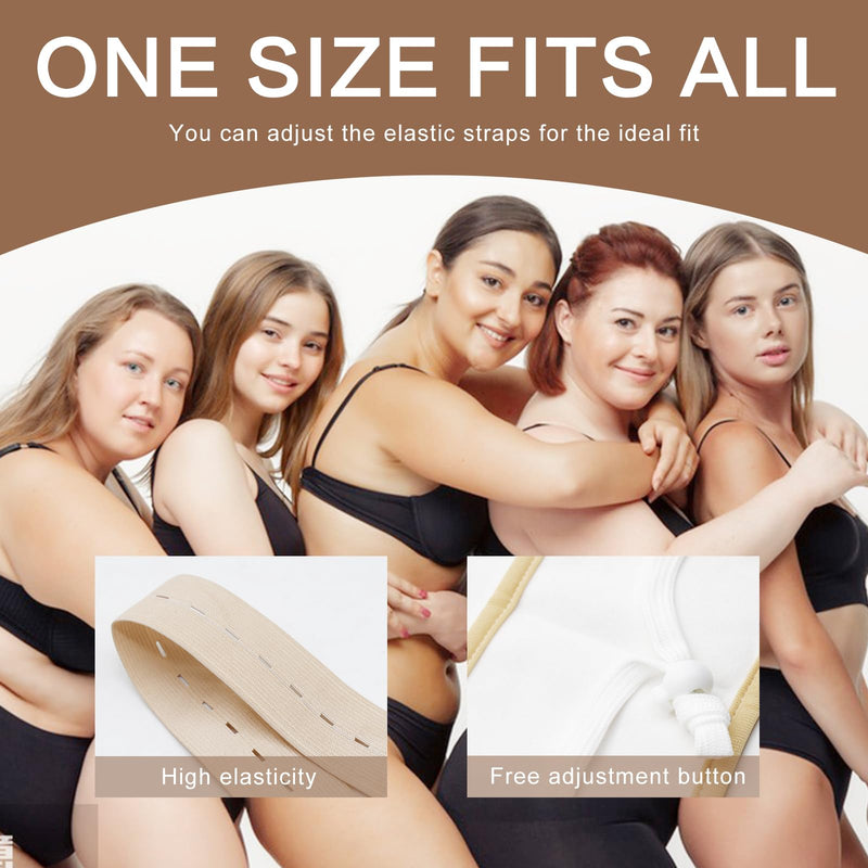 [Australia] - 6 Pcs Castor Oil Pack Wrap Organic Cotton for Liver Detox, Stomach, Belly, Neck, Breast & Entire Body, Reusable Pads Kit for Hot/Cold Compress with Adjustable Elastic Strap, Waterproof & Anti Oil Leak 