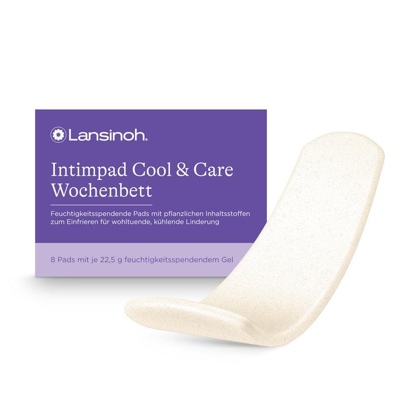 [Australia] - Lansinoh Intimpad Cool & Care - maximum cooling comfort & care during the postpartum period - moisturizing gel pads with organic aloe vera and witch hazel - 8 pieces 