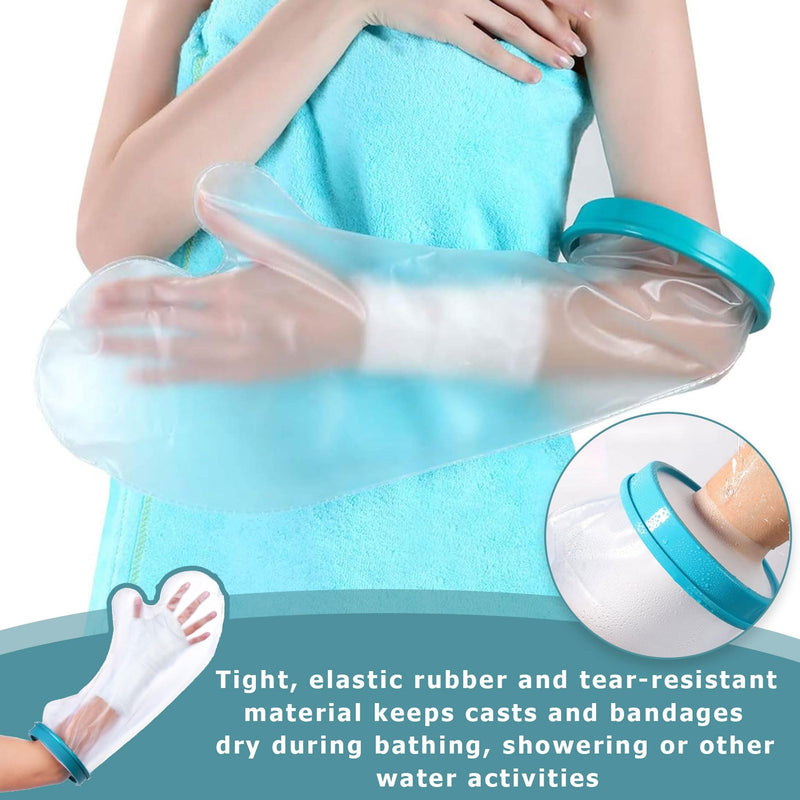 [Australia] - vcsjw Plaster protection waterproof arm, plaster protection waterproof arm child, shower protection hand, plaster arm shower protective cover, shower protection arm silica gel, reusable arm plaster shower cover, arm protection when bathing 