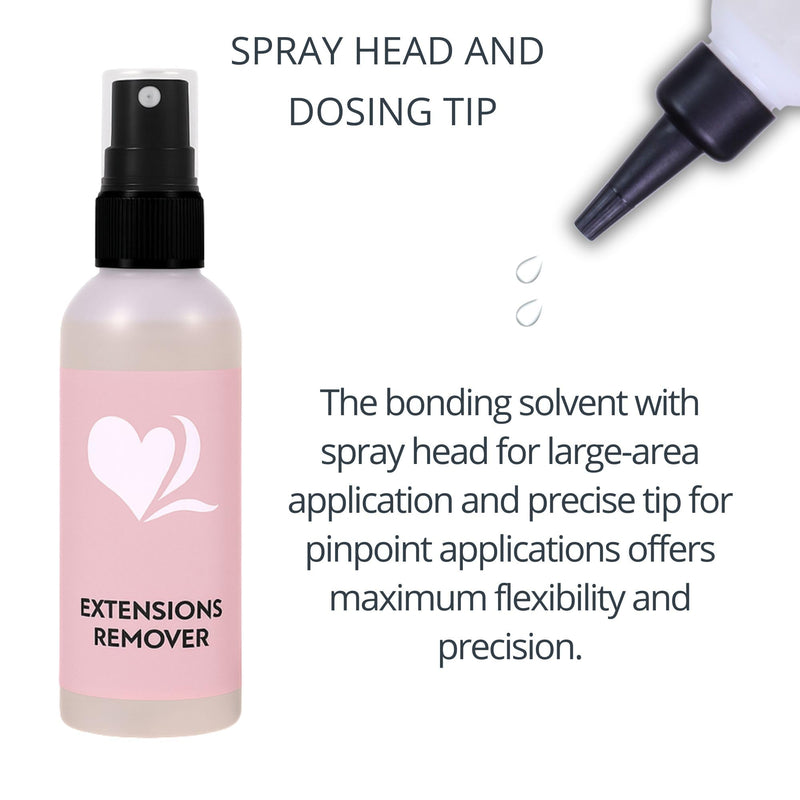 [Australia] - Hair Extension Remover Liquid 100ml Solvent - Easy Removal of Keratin Bonding and Tape Extensions 