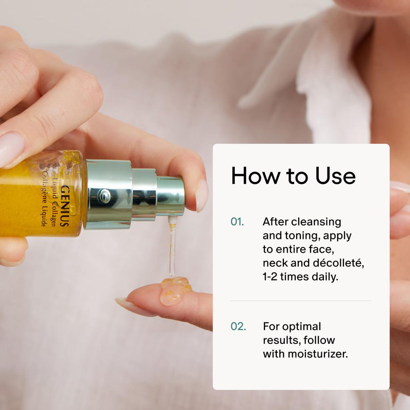 Algenist GENIUS Mini Liquid Collagen Serum - Firming & Hydrating Vegan Face Serum with Alguronic Acid + Vitamin E - Helps Visibly Minimize Fine Lines + Wrinkles & Improve Elasticity (0.21 oz) 0.21 Fl Oz (Pack of 1)