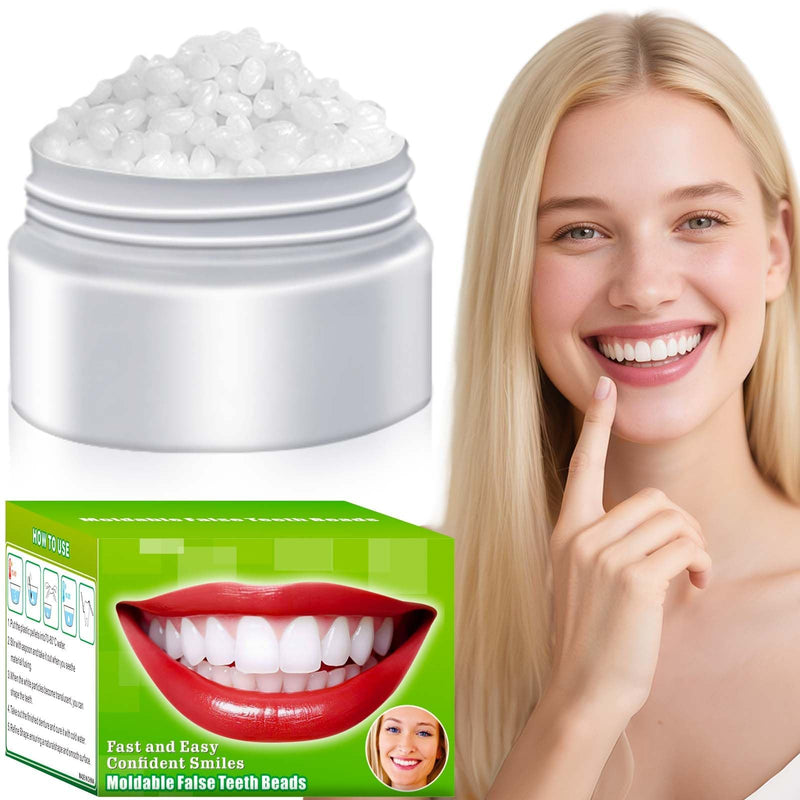 [Australia] - Tooth Repair Kit, Moldable False Teeth Beads for Temporary Fix for Missing or Broken Teeth, DIY Thermoplastic Beads 1PCS 