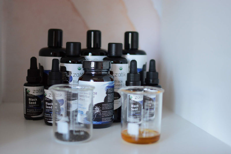 [Australia] - Zatik Naturals - Black Cumin Seed Oil - Cold-Pressed, USDA Certified Organic, Vegan, Gluten-Free, Non-GMO, 6.76 fl oz, 200 ml 