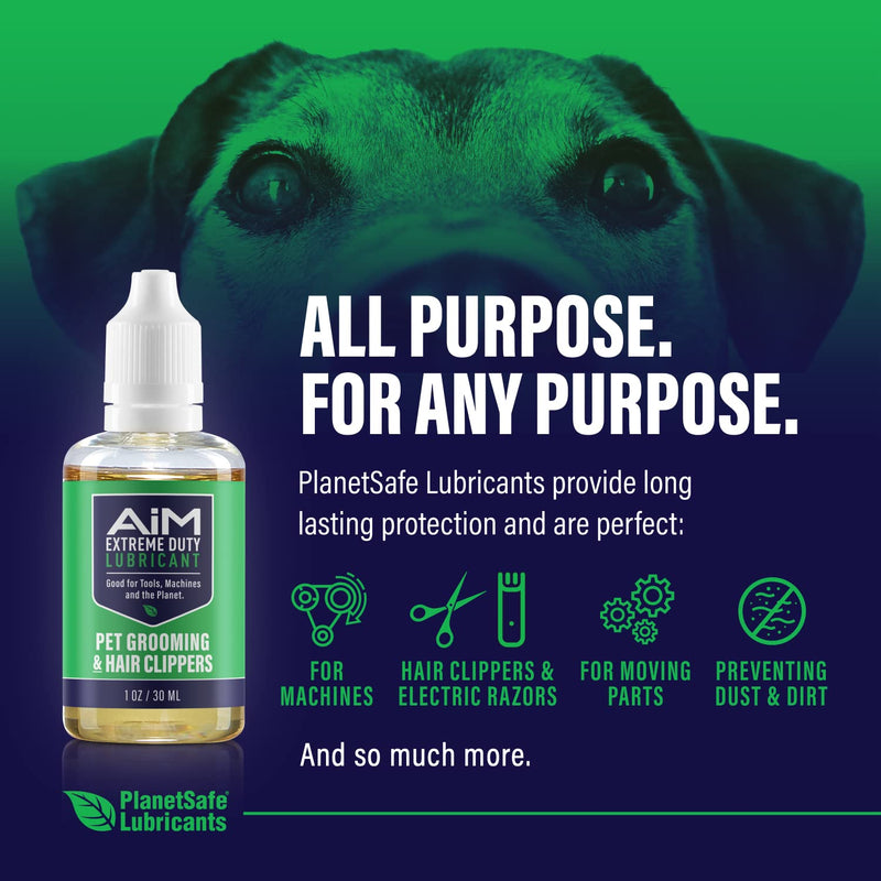 Planet Safe Pet Grooming Clipper Lubricant Oil Clipper Oil for Hair Clippers, Trimmers, and Electric Razors Pet Safe, Professional Grade, Non-Toxic, Odorless, Scientifically Designed for Pets - PawsPlanet Australia
