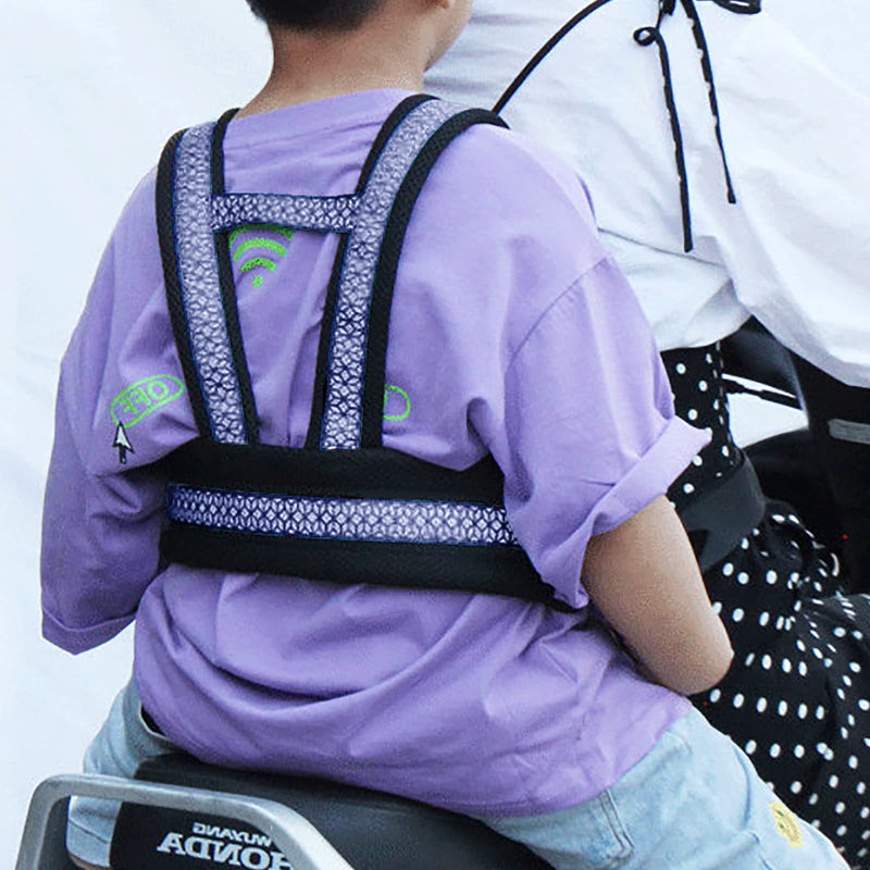 [Australia] - Holiberty Child Motorcycle Safety Harness for Kids Anti-Fall Bike Motorcycle Shoulder Belt Cycling Walking Harness Age 2-12 Blue 